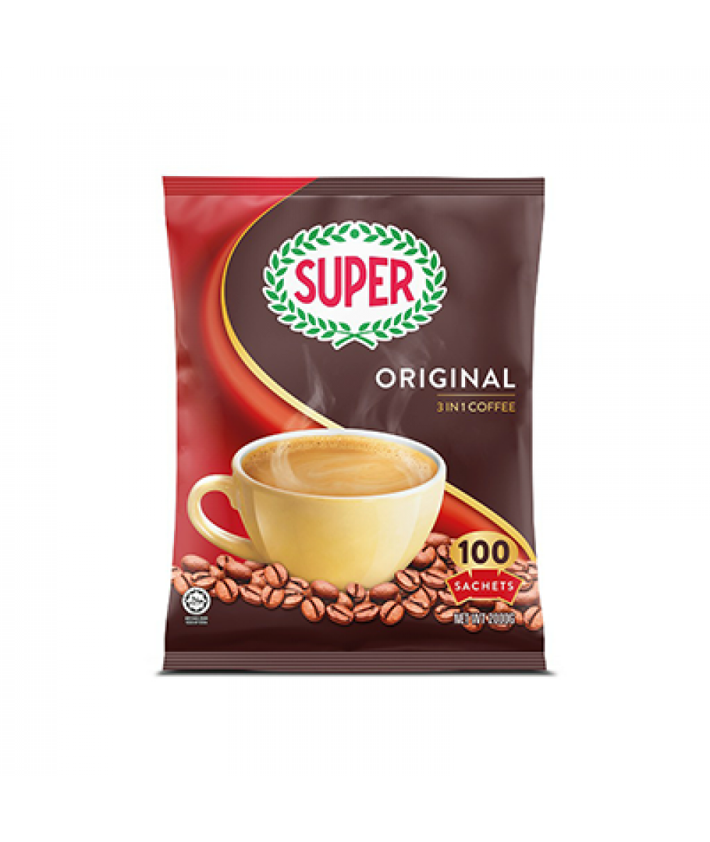 SUPER COFFEE REGULAR 3IN1 100'S