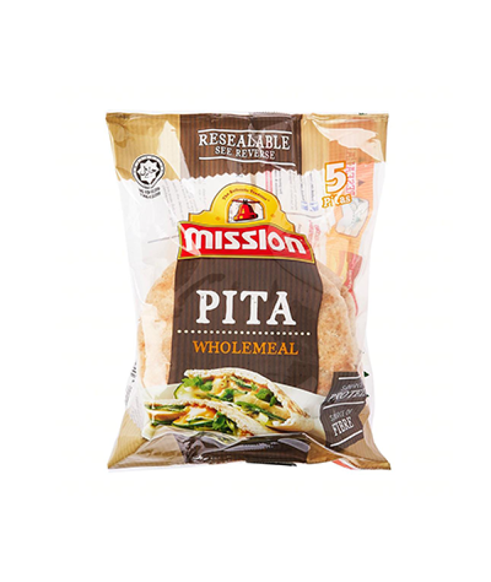 MISSION PITA WHOLEMEAL 5'S 400G