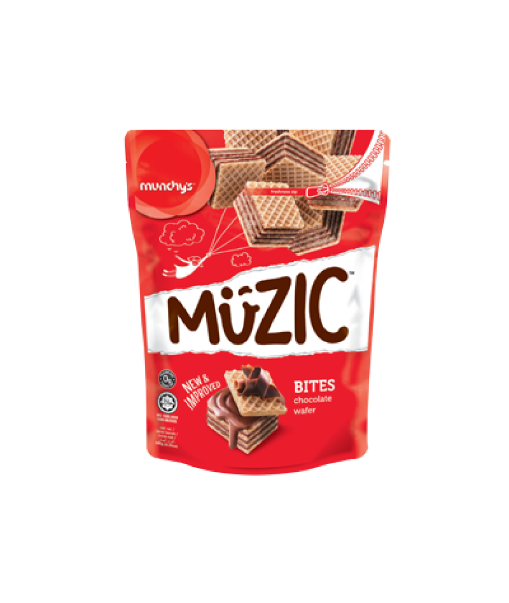 MUNCHYS MUZIC CHOCOLATE WAFER 180G