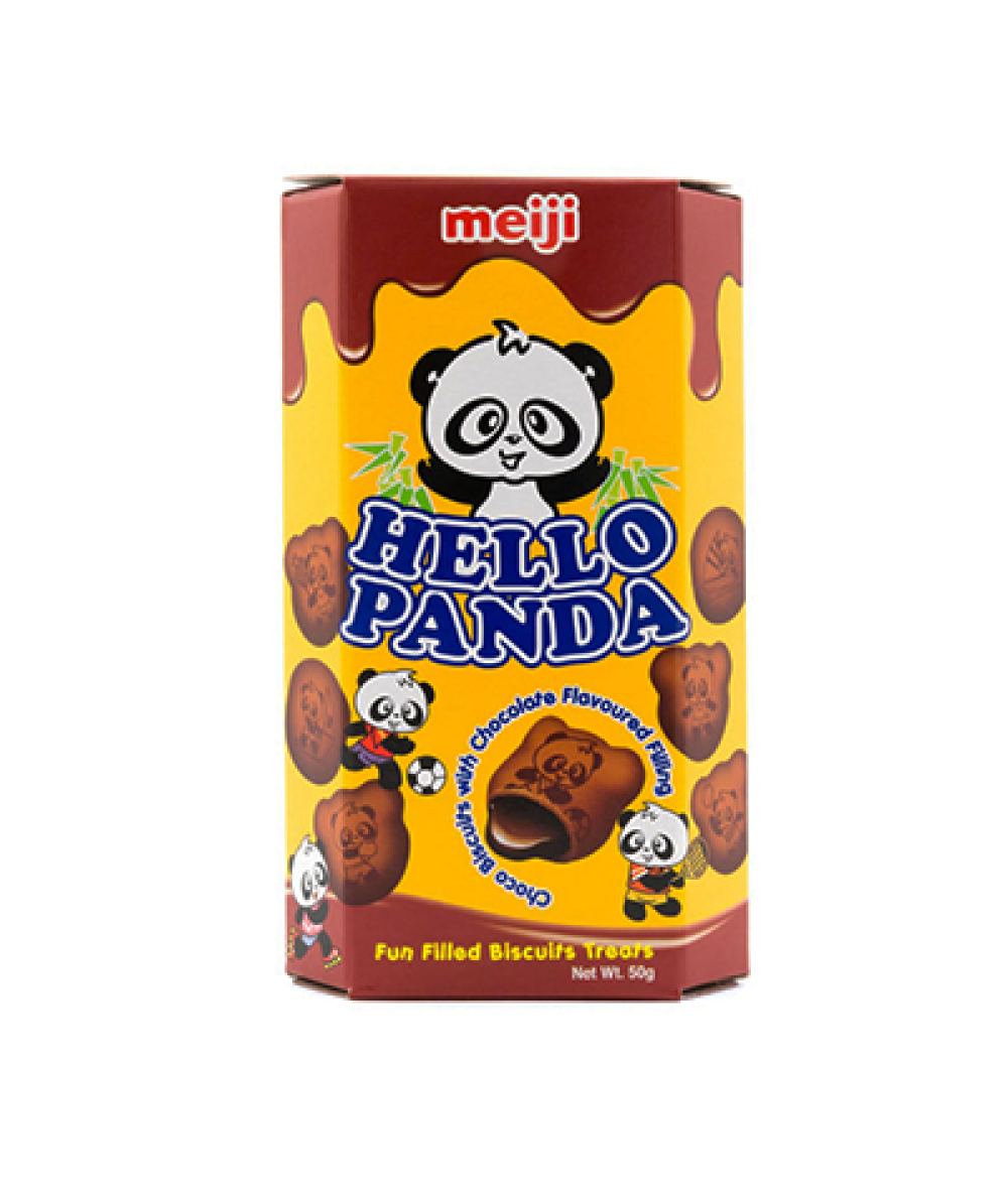 MEIJI HELLO PANDA DOUBLE CHOCOLATE BISCUIT 43G