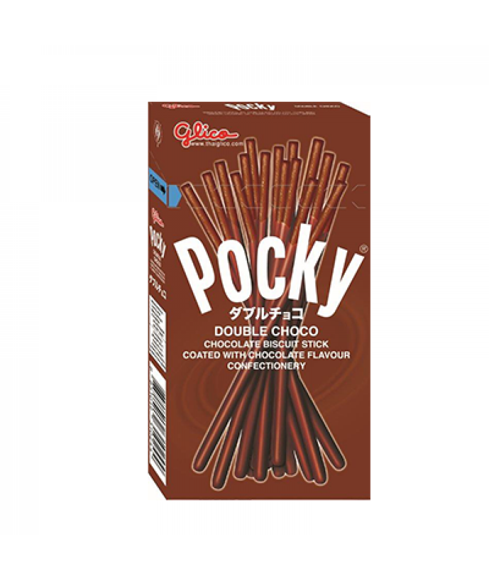 POCKY DOUBLE CHOCOLATE BISCUIT STICK 39G