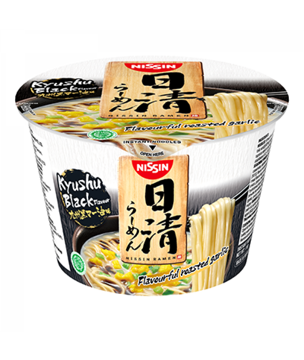 NISSIN JAPANESE RAMEN BOWL KYUSHU BLACK 110G