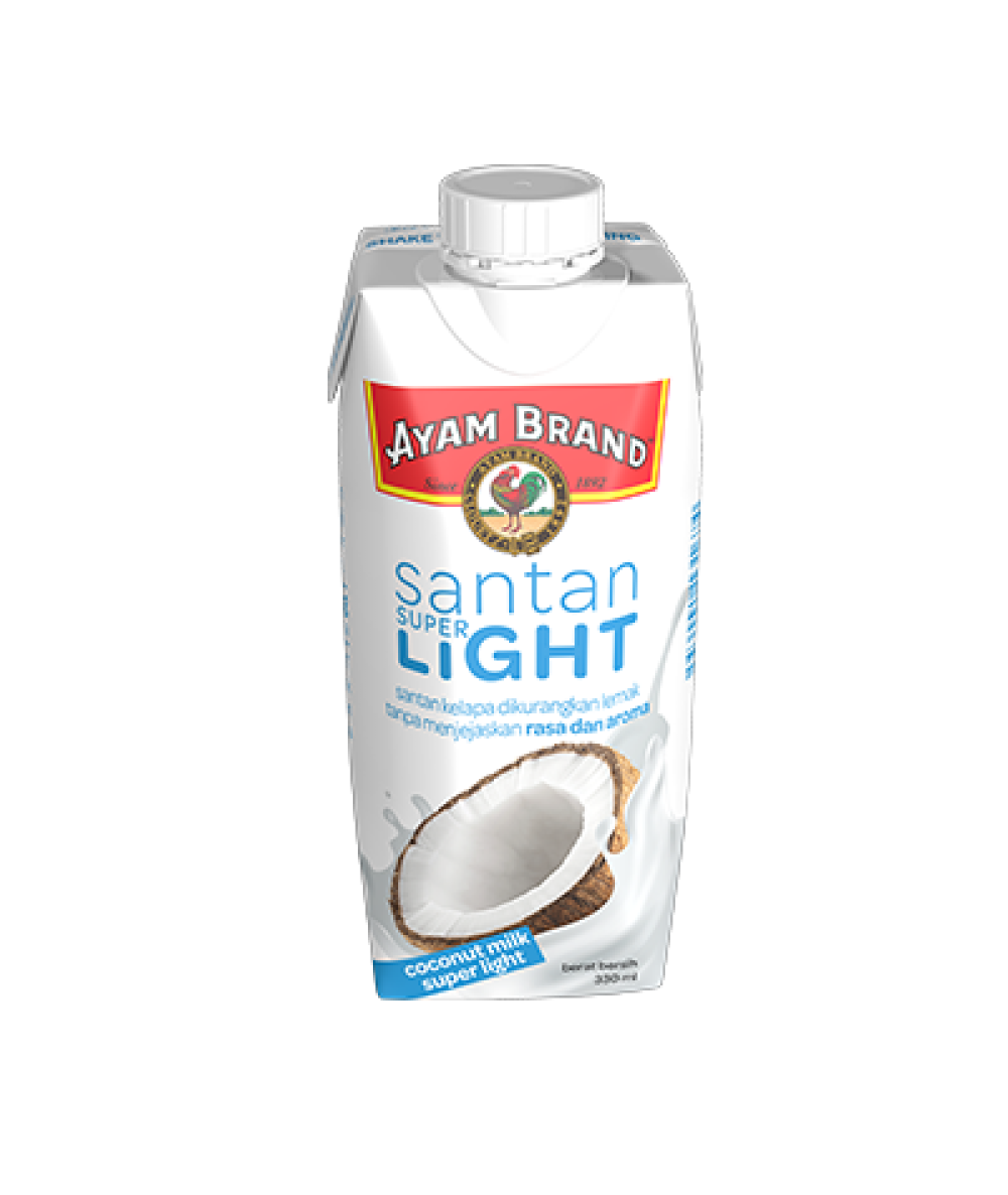 AYAM/B SANTAN SUPER LIGHT 330ML