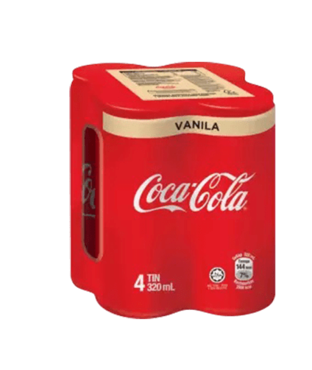 COKE VANILLA 320ML*4