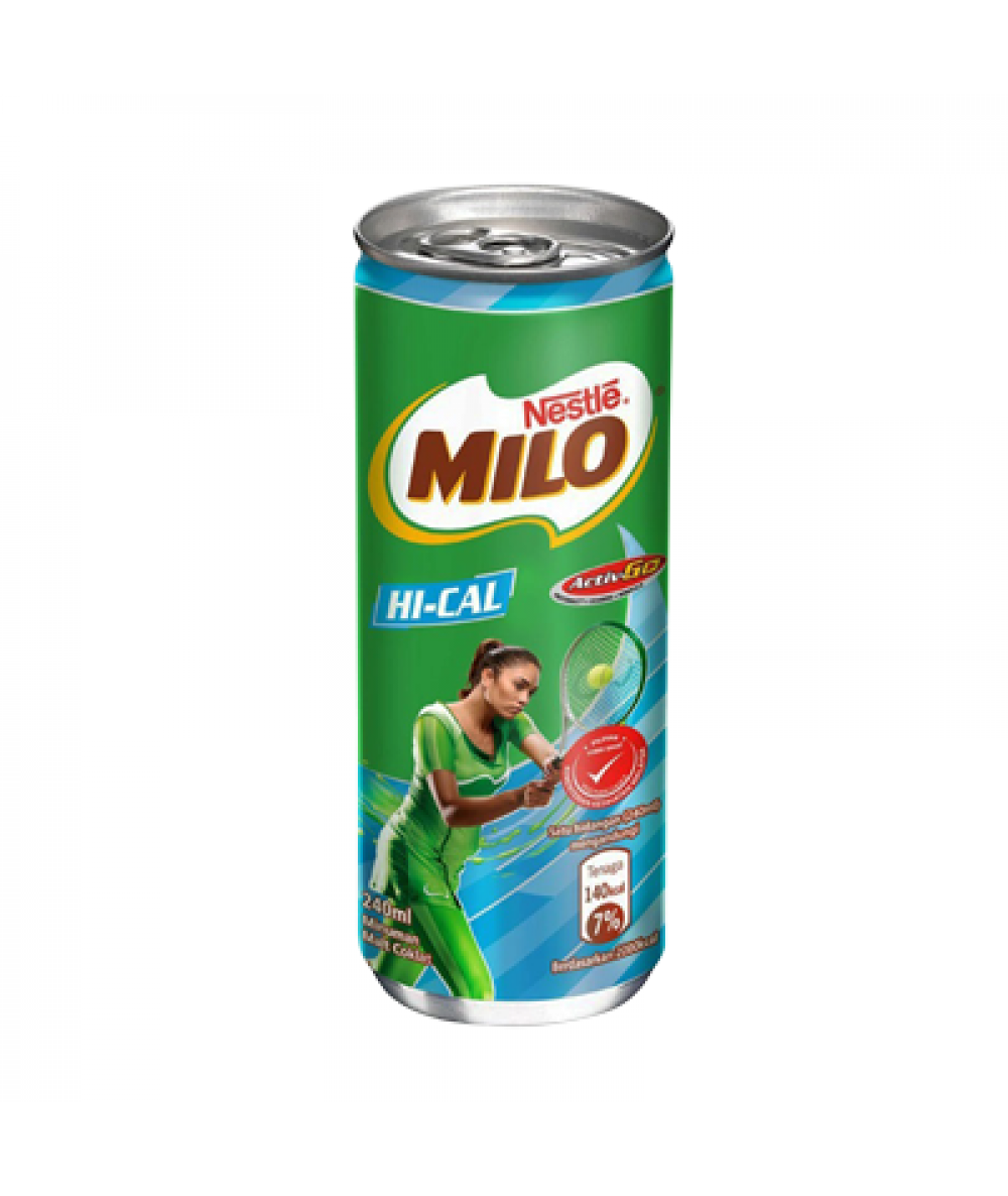 MILO ACT-E DRINK HI-CAL CAN 240ML