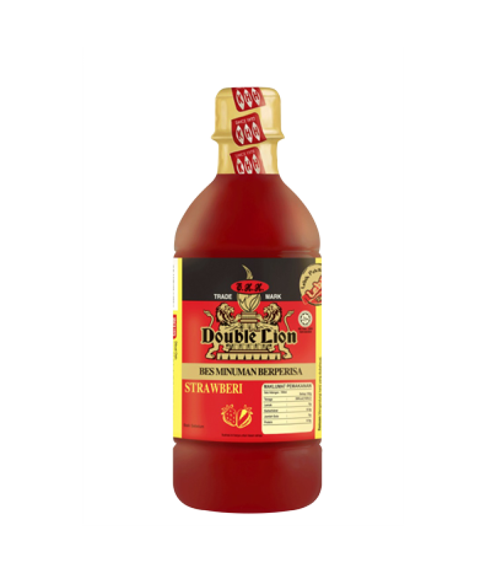 DOUBLE LION CORDIAL STRAWBERRY 495ML