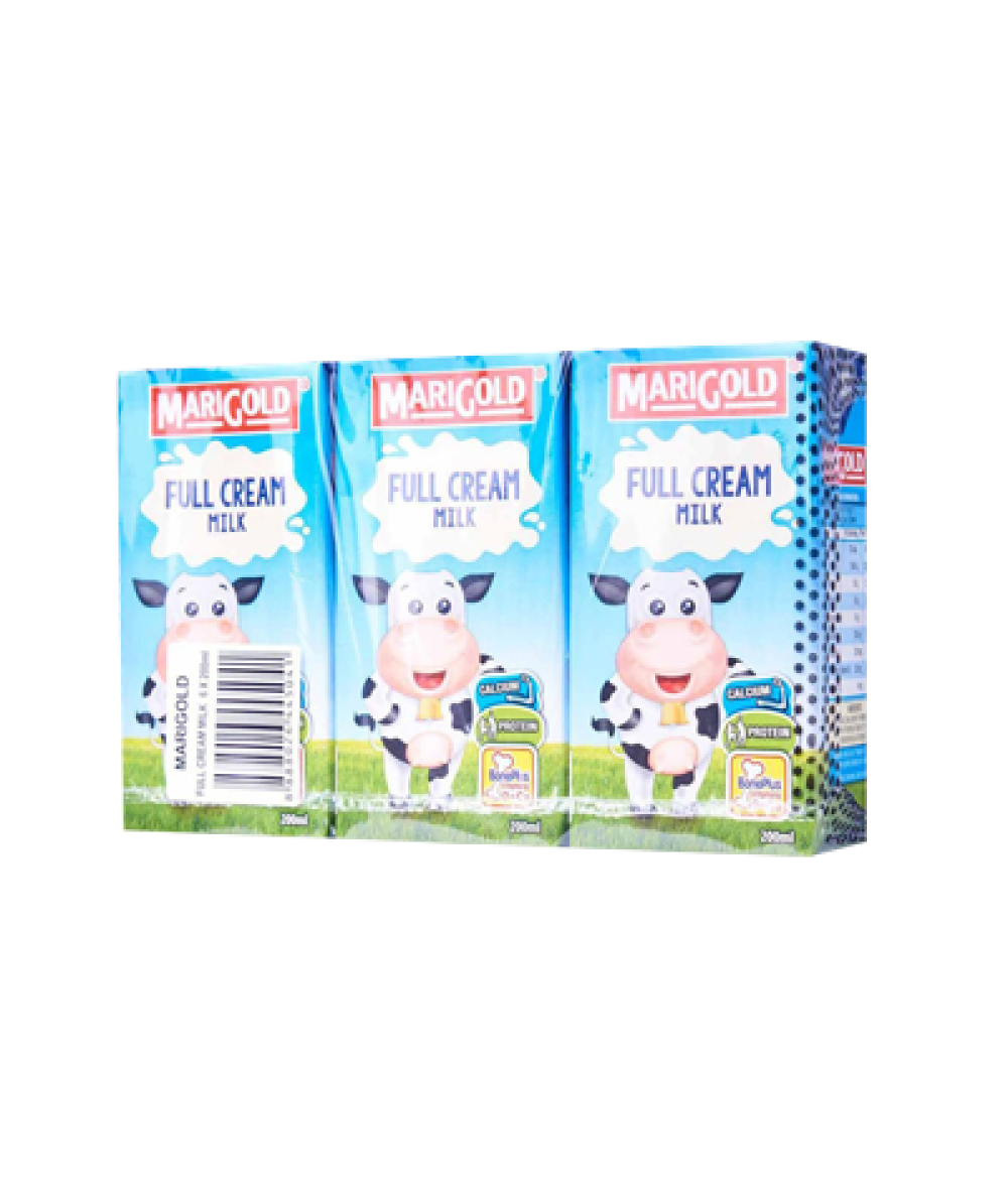 MARIGOLD UHT MILK FULL CRM 200ML*3