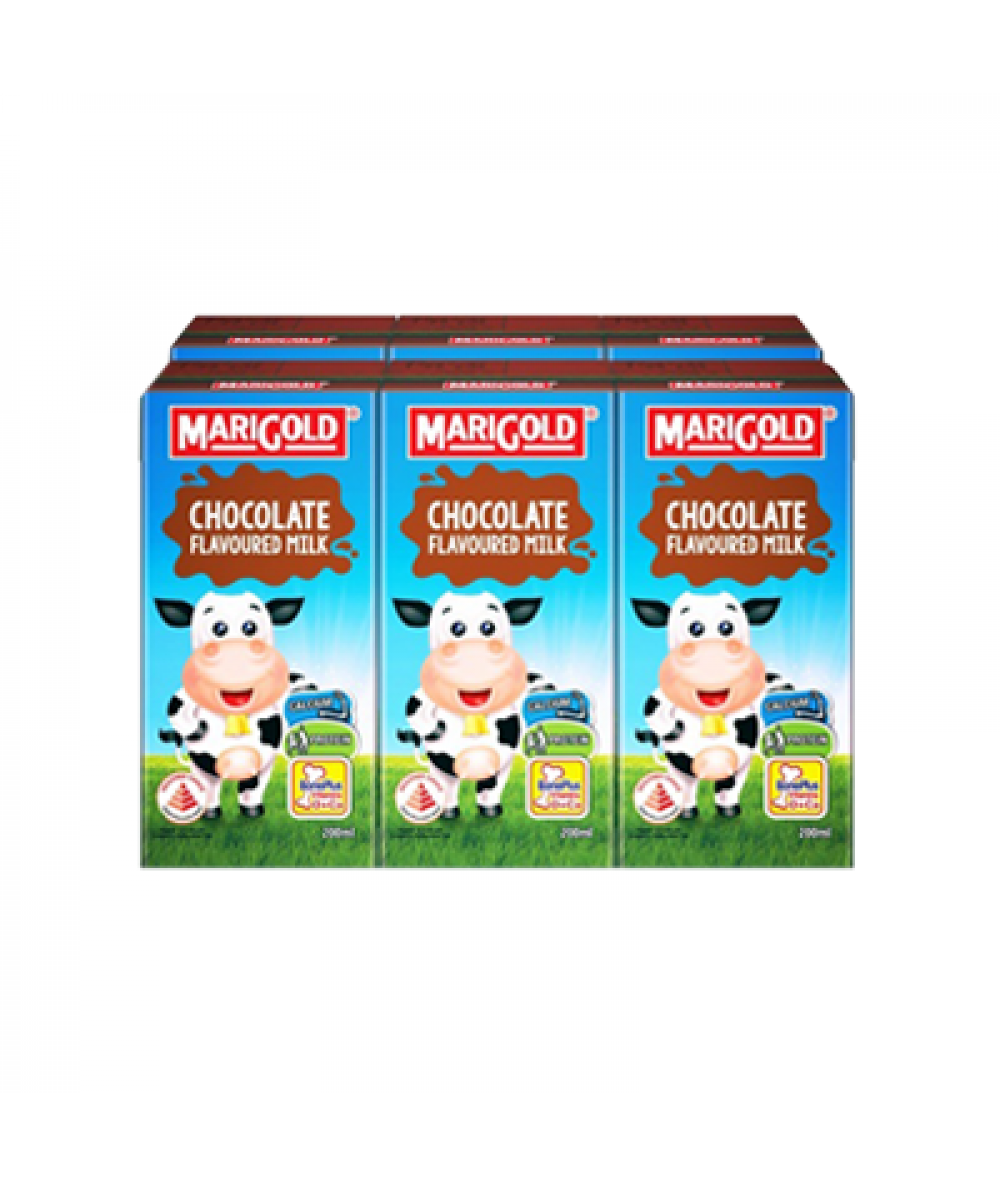 MARIGOLD UHT MILK CHOC 200ML*6