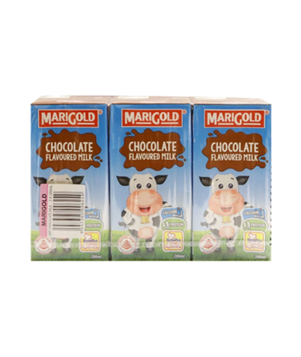 MARIGOLD UHT MILK CHOC 200ML *3