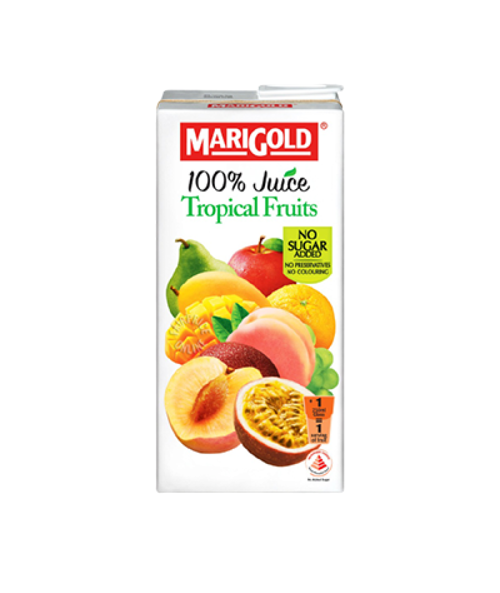 MARIGOLD 100% MIXED TROPICAL FRUITS 1L