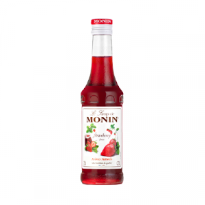 MONIN STRAWBERRY SYRUP 25CL RT 250ML