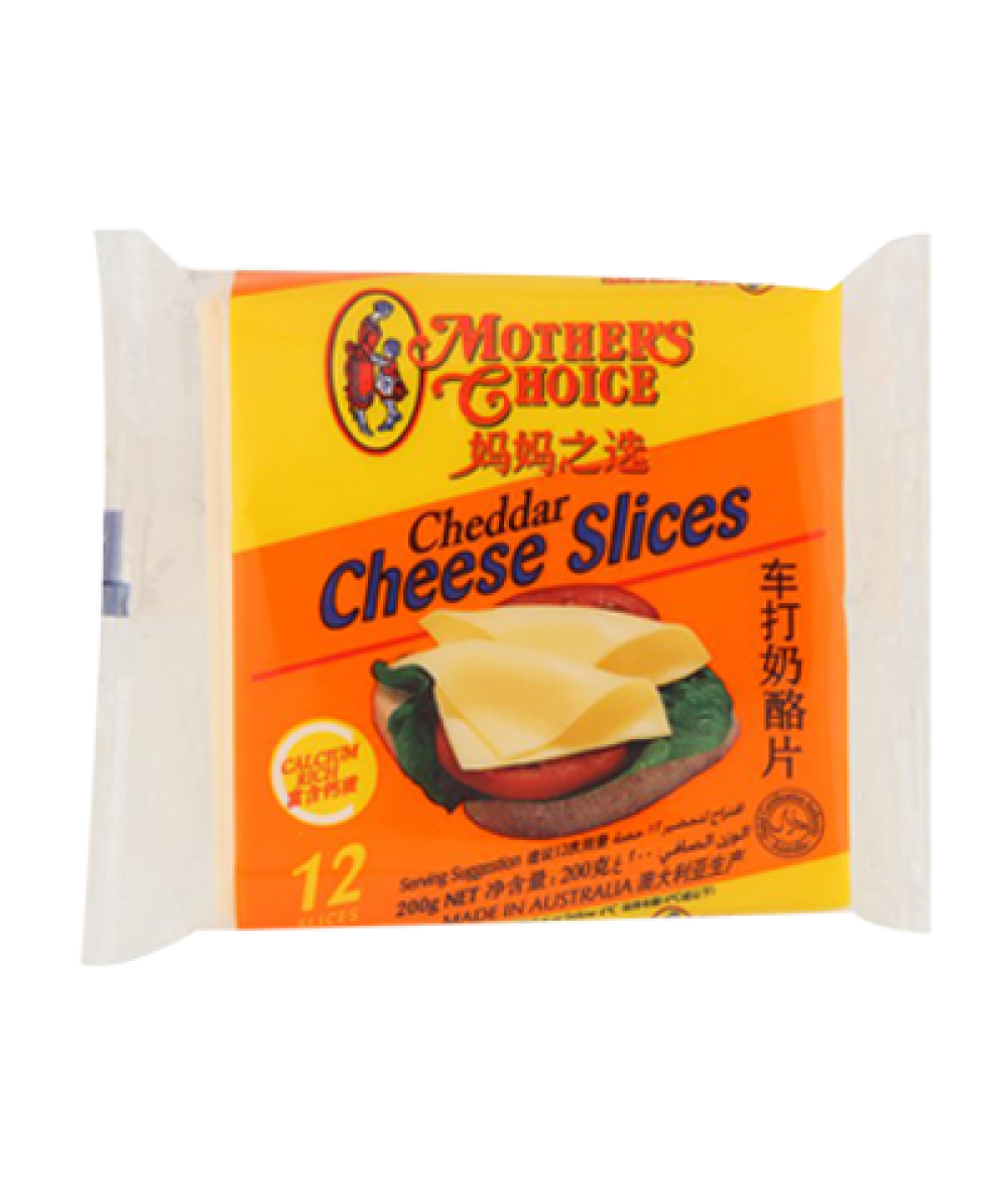 MOTHER CHOICE CHEDDAR CHEESE 12S/200G