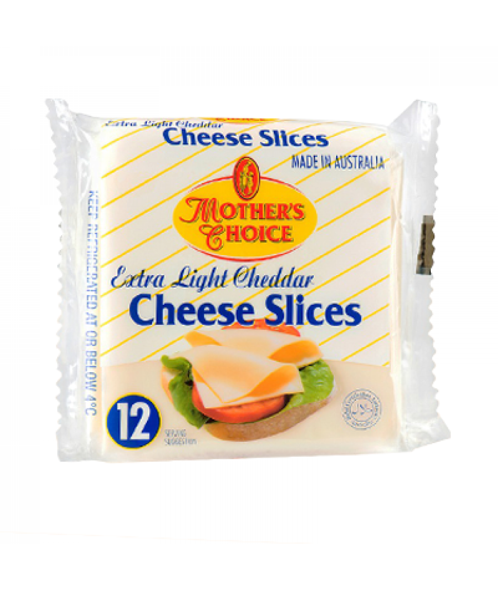 MOTHER CHOICE CHEDDAR CHEESE E/LIGHT 12S