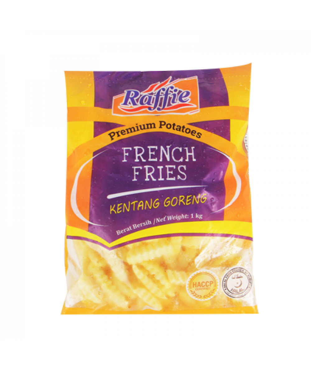 RAFFIE CRINKLE CUT FRIES 1KG