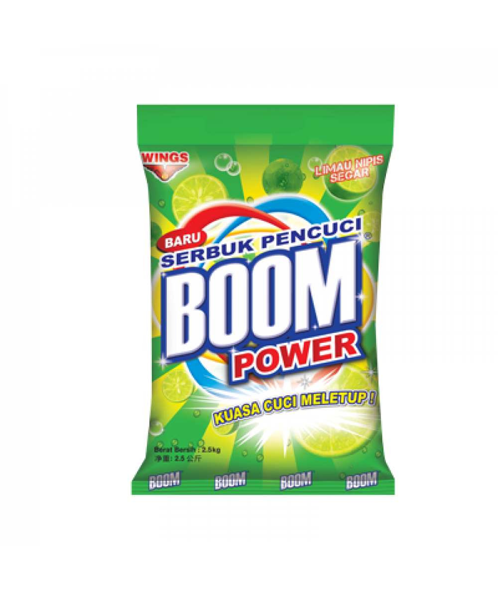 BOOM POWDER DETERGENT LIME 2.3KG