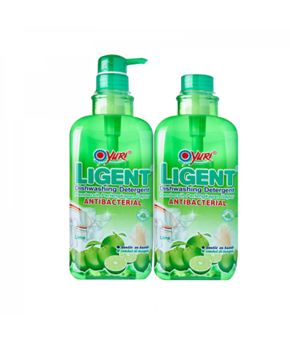 LIGENT DISHWASH B/ LIME PUMP+PLIPTOP 1L*2