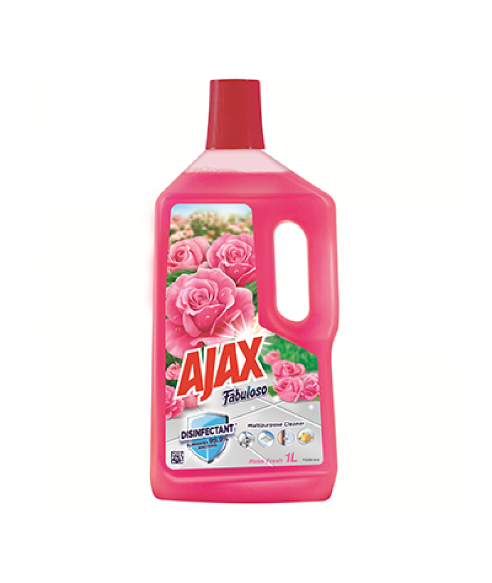 AJAX FABULOSO FLOOR CLEANER ROSE FRESH 1L