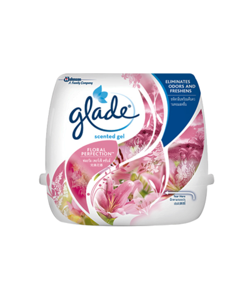 GLADE SCENTED GEL FLORAL PERFECTION 180G