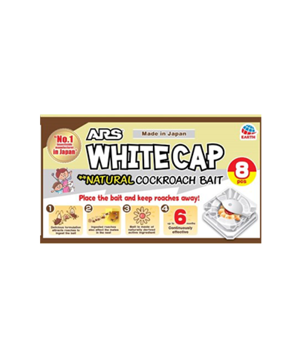 ARS WHITE CAP NATURAL COCKROACH BAIT 8'S