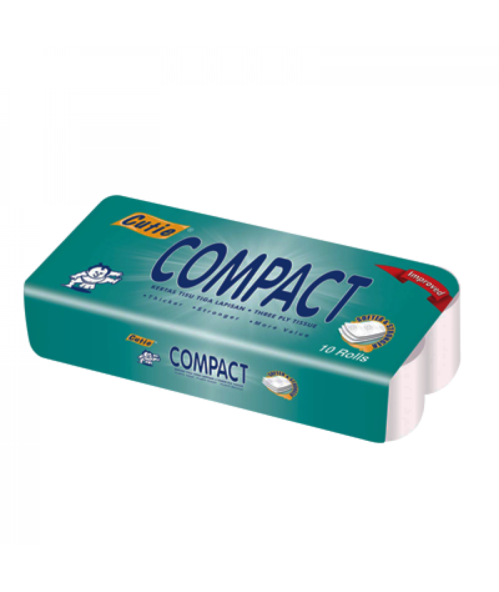 CUTIE COMPACT TOILET ROLL 10R