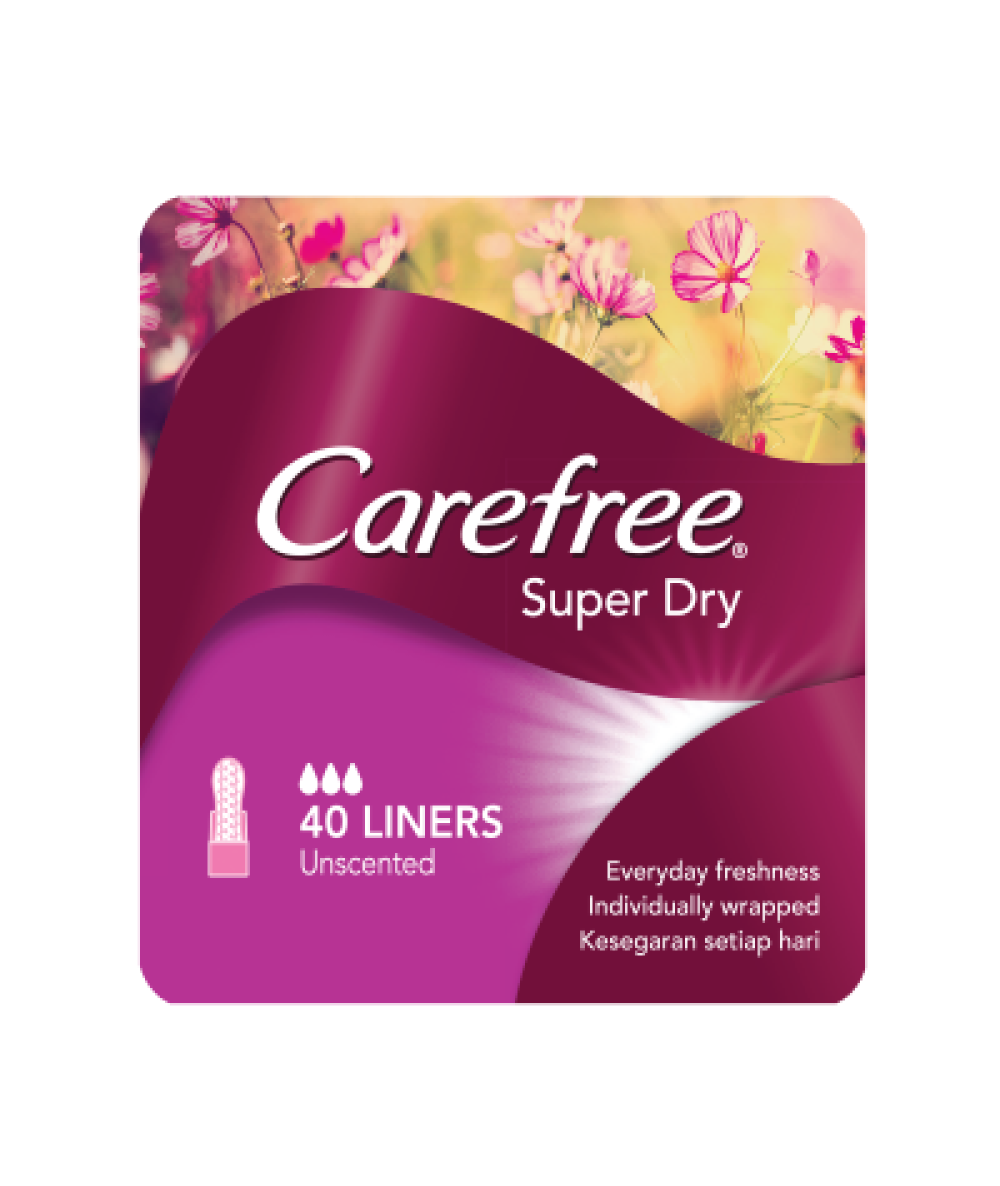 CAREFREE SUPER DRY USCENTED 40S