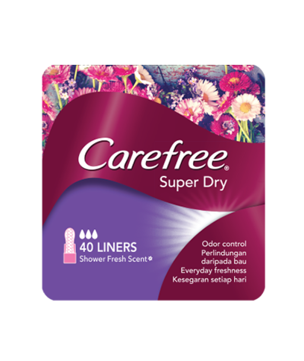 CAREFREE SUPER DRY SCENTED 40S