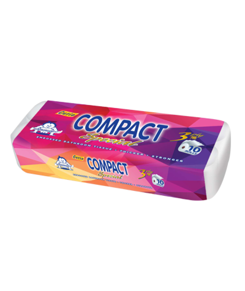 CUTIE COMPACT SPECIAL 3PLY TOILET ROLL 10R