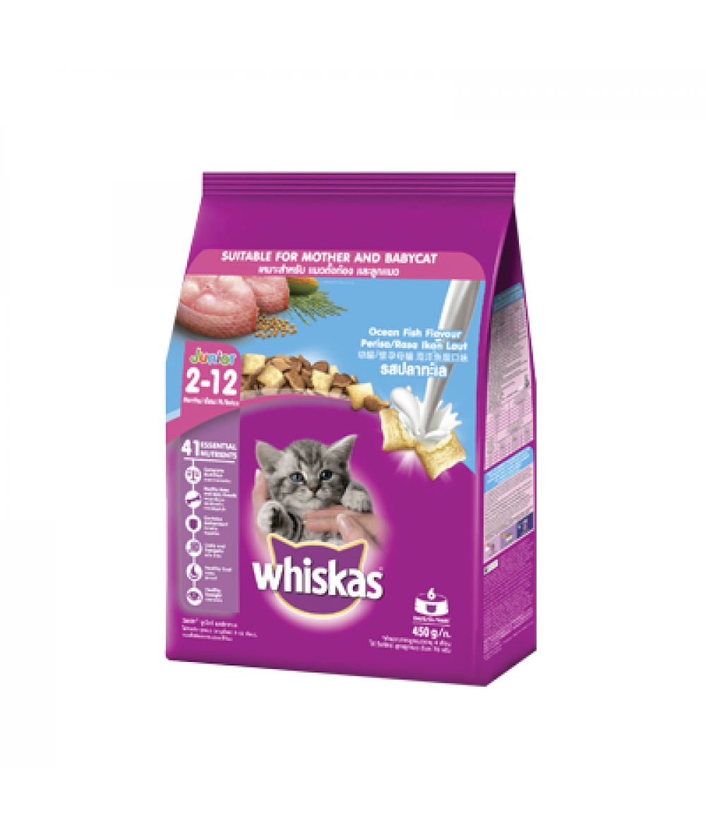 WHISKAS KITTEN OCEAN FISH 450G