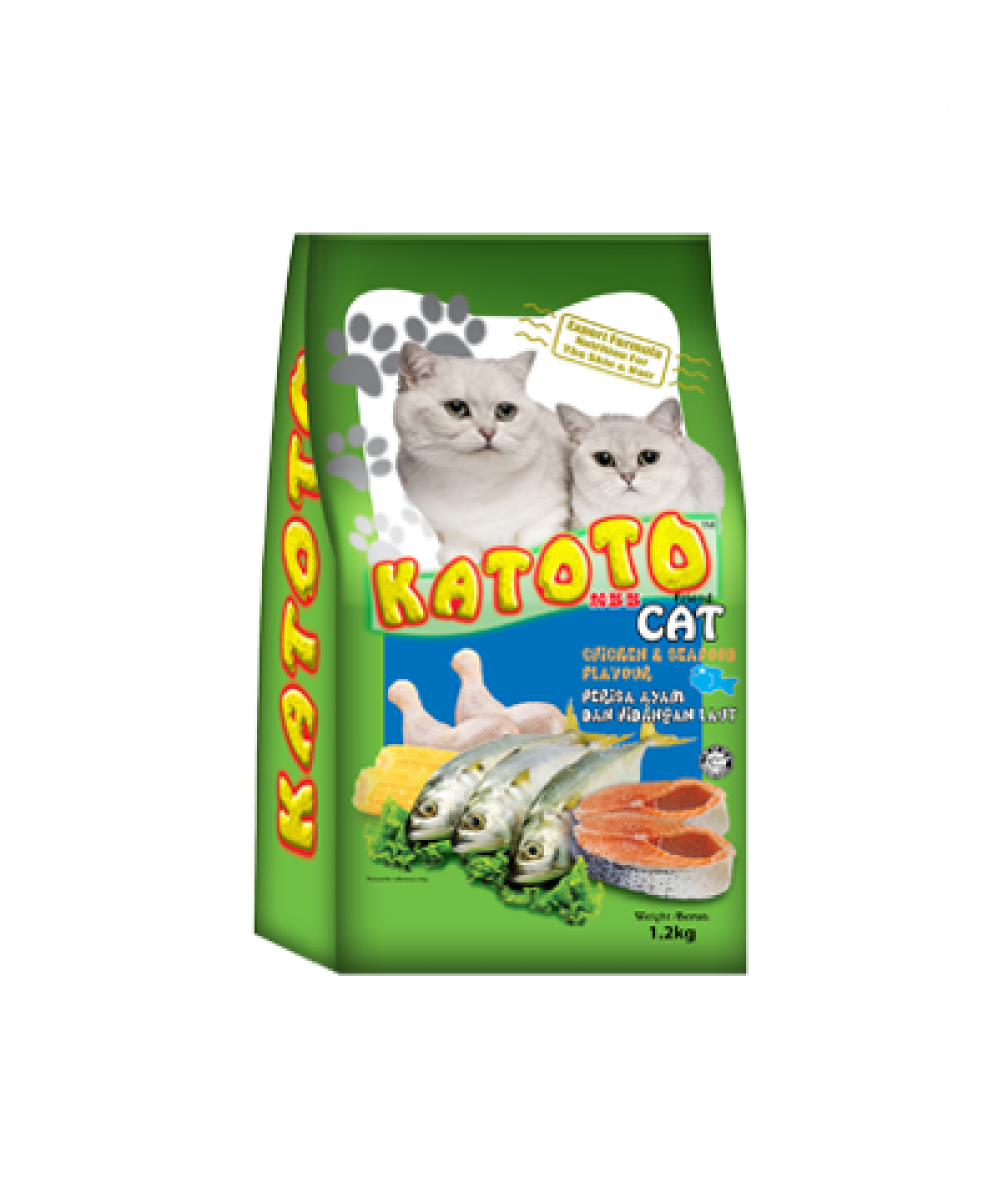KATOTO CAT DRY FOOD CHCKN&SEAFOOD 1KG