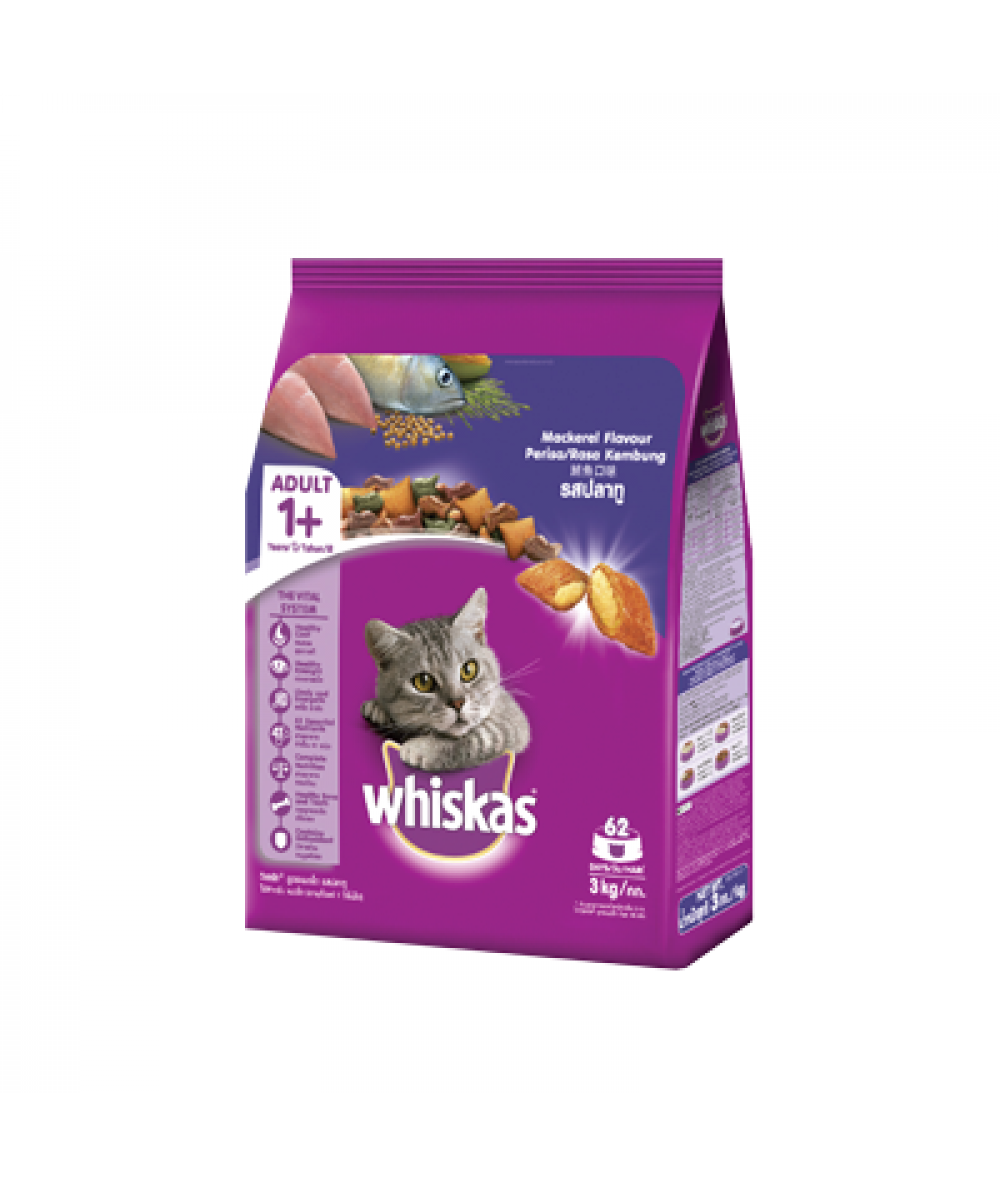 WHISKAS MACKEREL 3KG