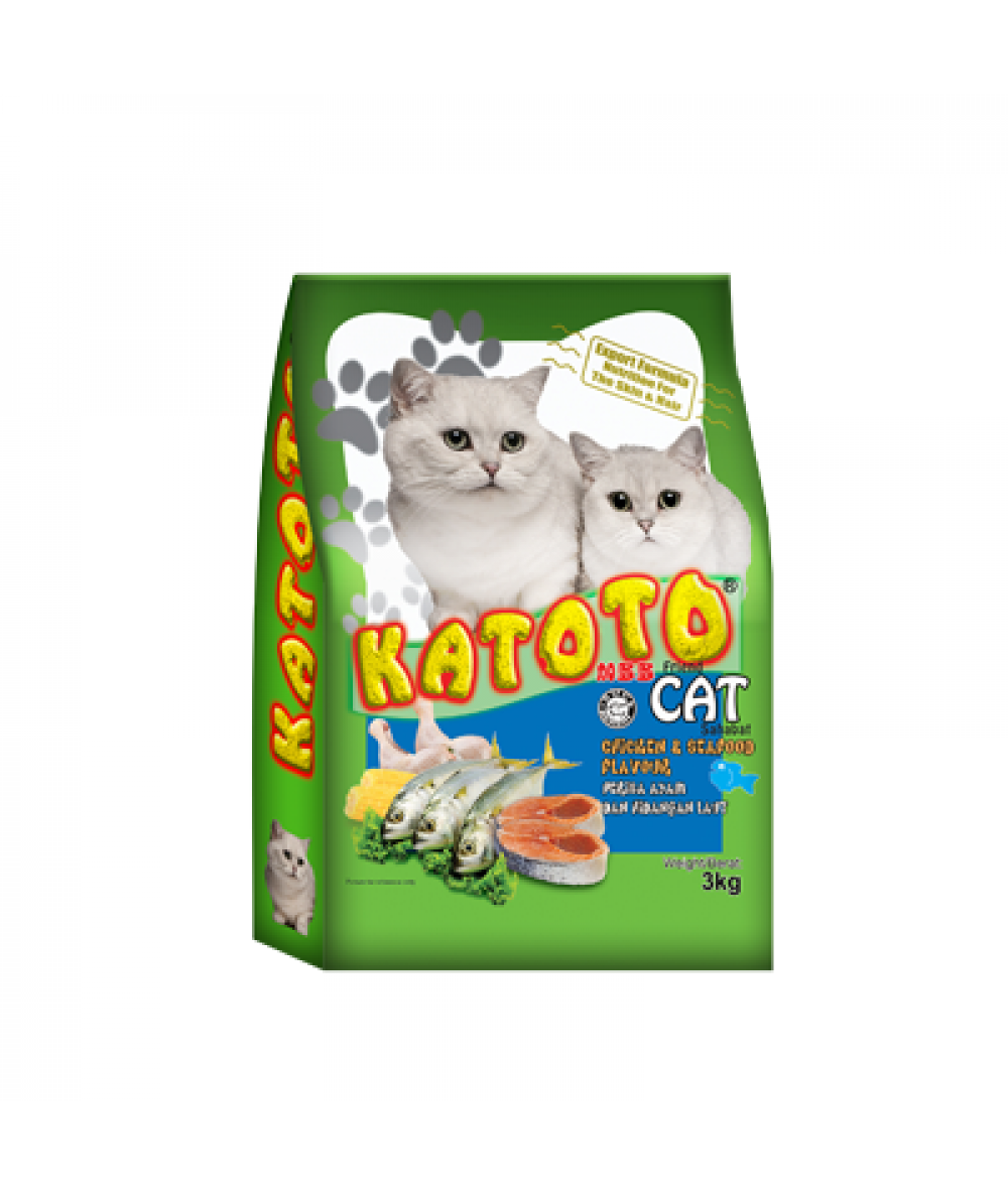 KATOTO CAT DRY FOOD CHICKEN&SEAFOOD 3KG