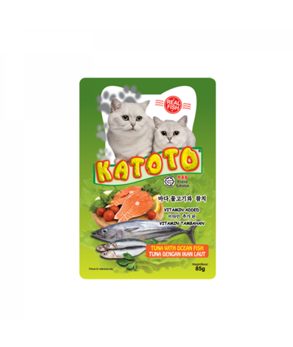 KATOTO POUCH BAG TUNA WITH OCEAN FISH 85G