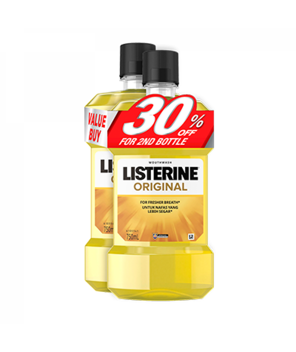 LISTERINE ORIGINAL TWIN/P 750MLX2