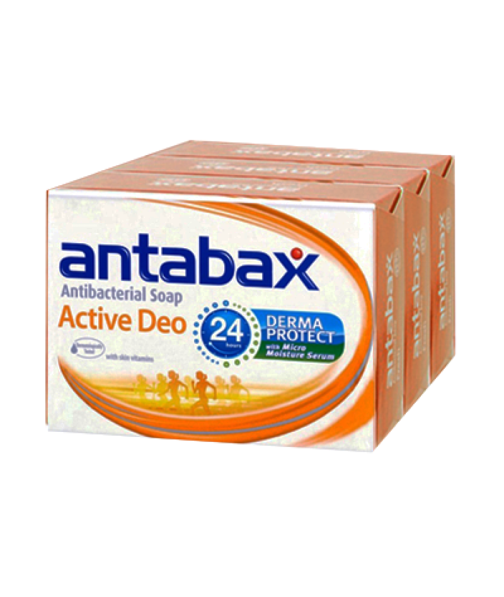 ANTABAX MEDICATED SOAP ACTIVE DEO 75G*3