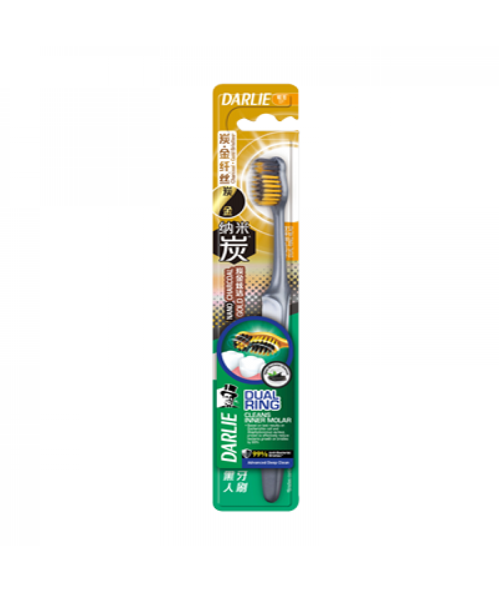 DARLIE  CHARCOAL GOLD T37 TOOTHBRUSH