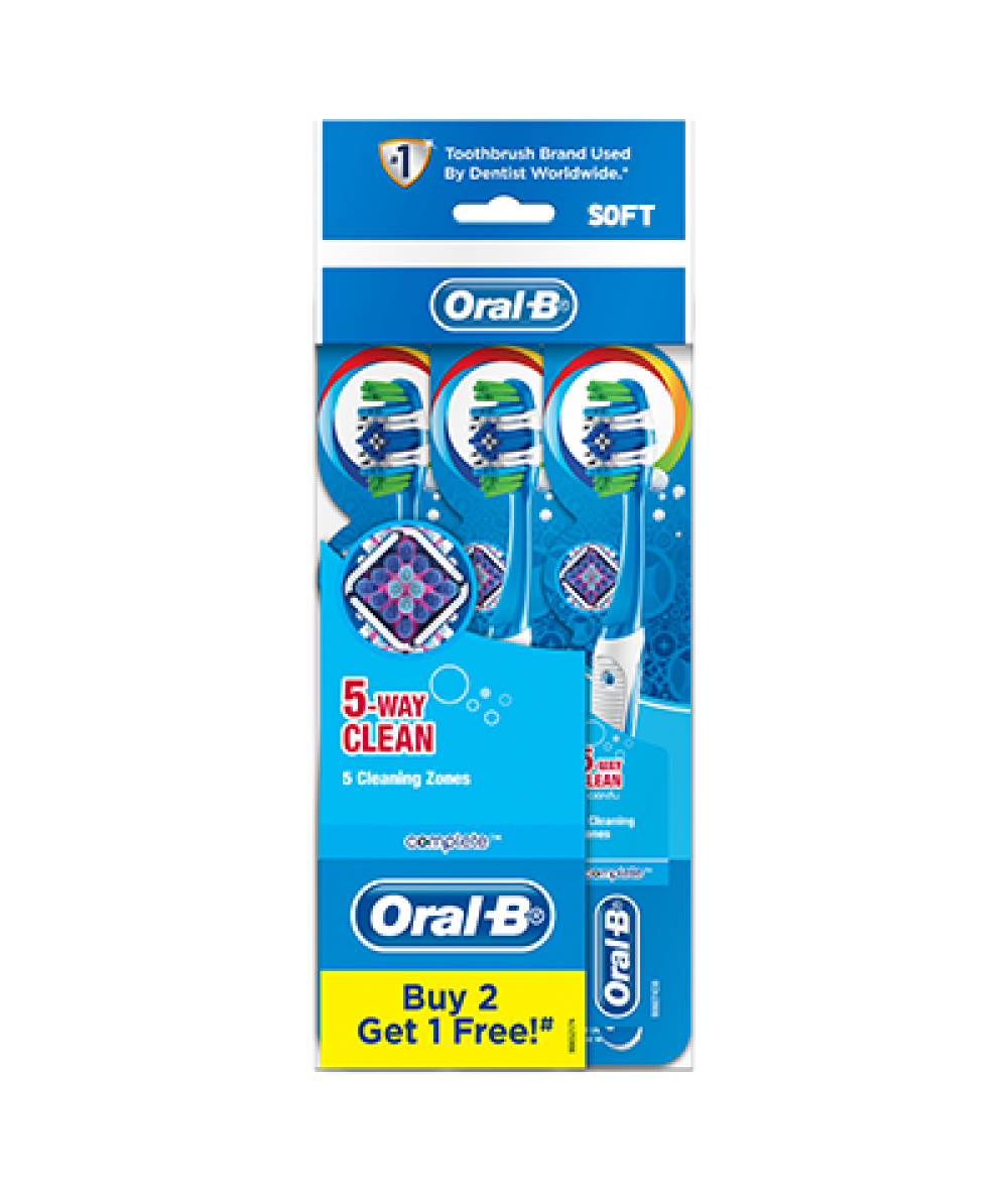 ORAL B COMPLETE 5 WAY CLEAN SOFT 3S