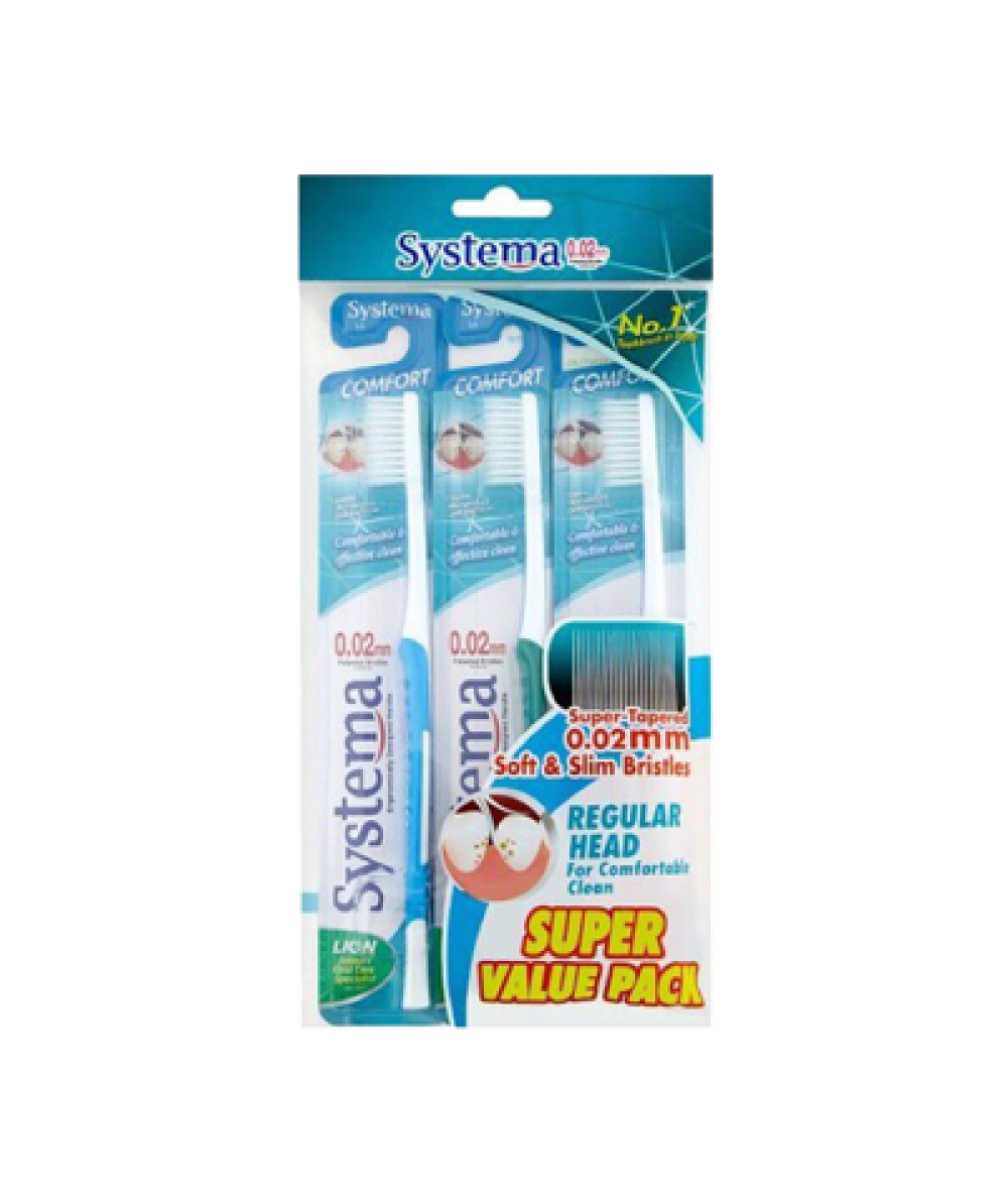 SYSTEMA TOOTHBRUSH COMFORT SUPER VALUE PACK