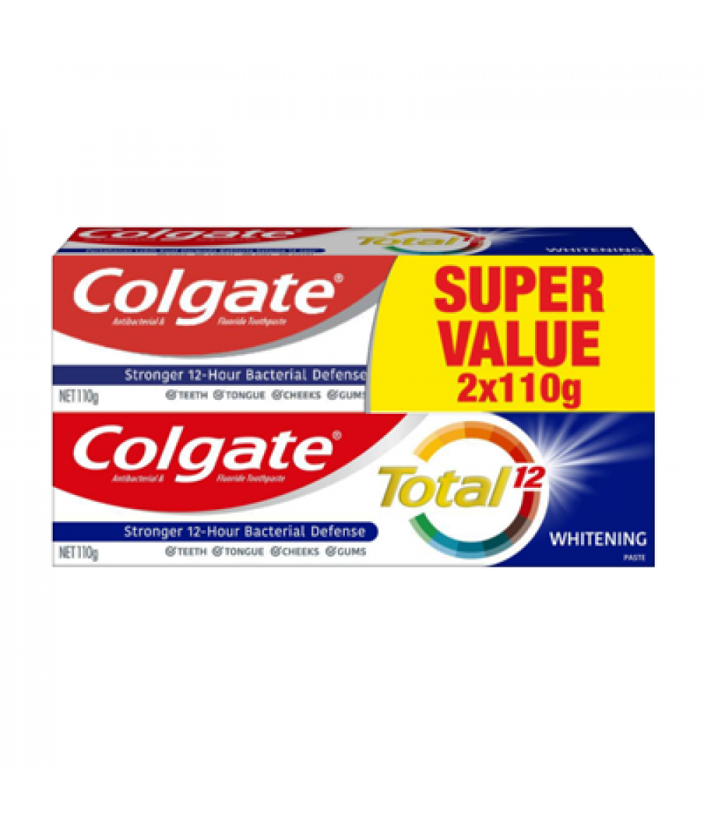 COLGATE TOTAL WHITENING TOOTHPASTE TP 2*110G 
