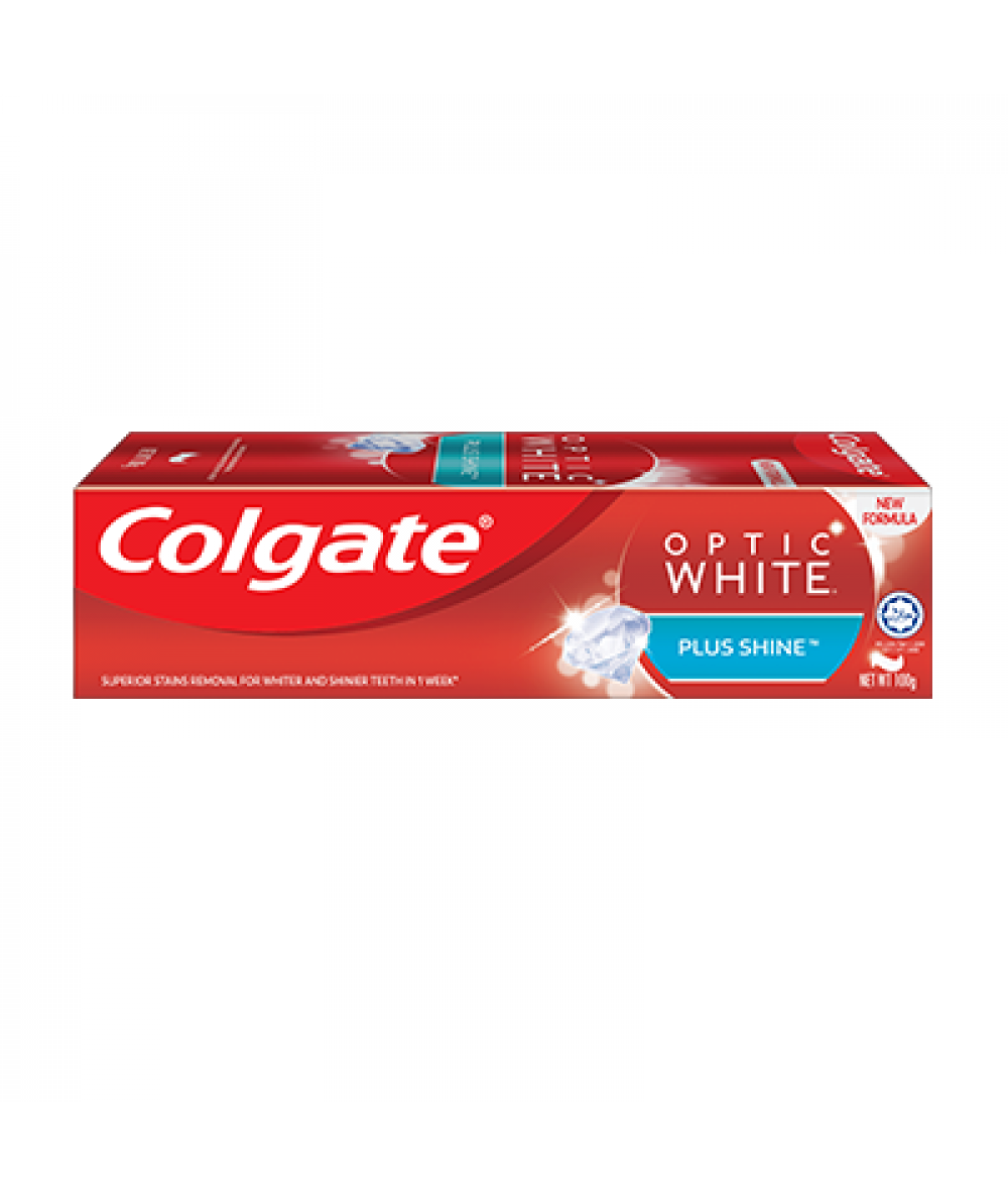 COLGATE TOOTHPASTE OPTIC WHITE PLUS SHINE 100G