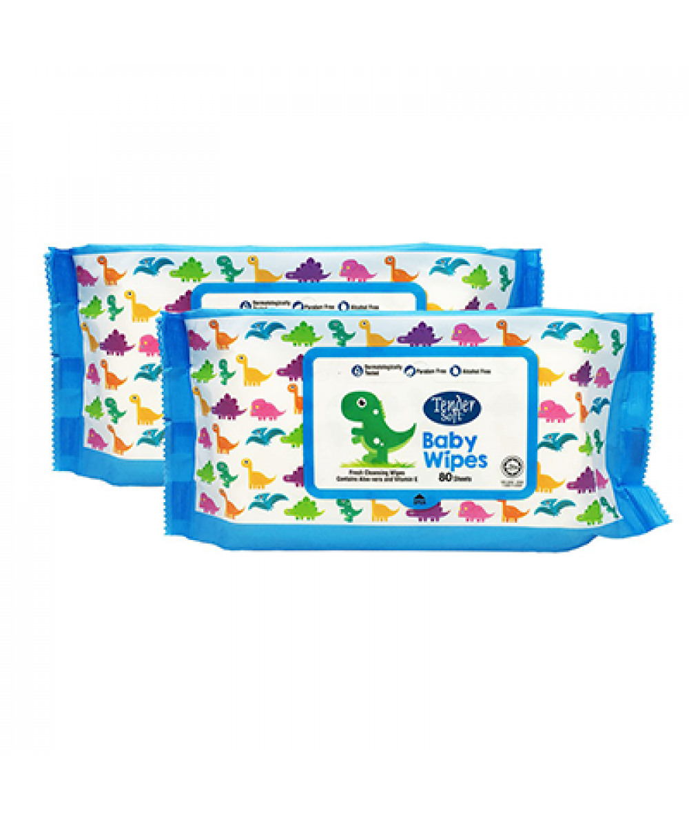 TENDER SOFT BABY WIPES 2*80S