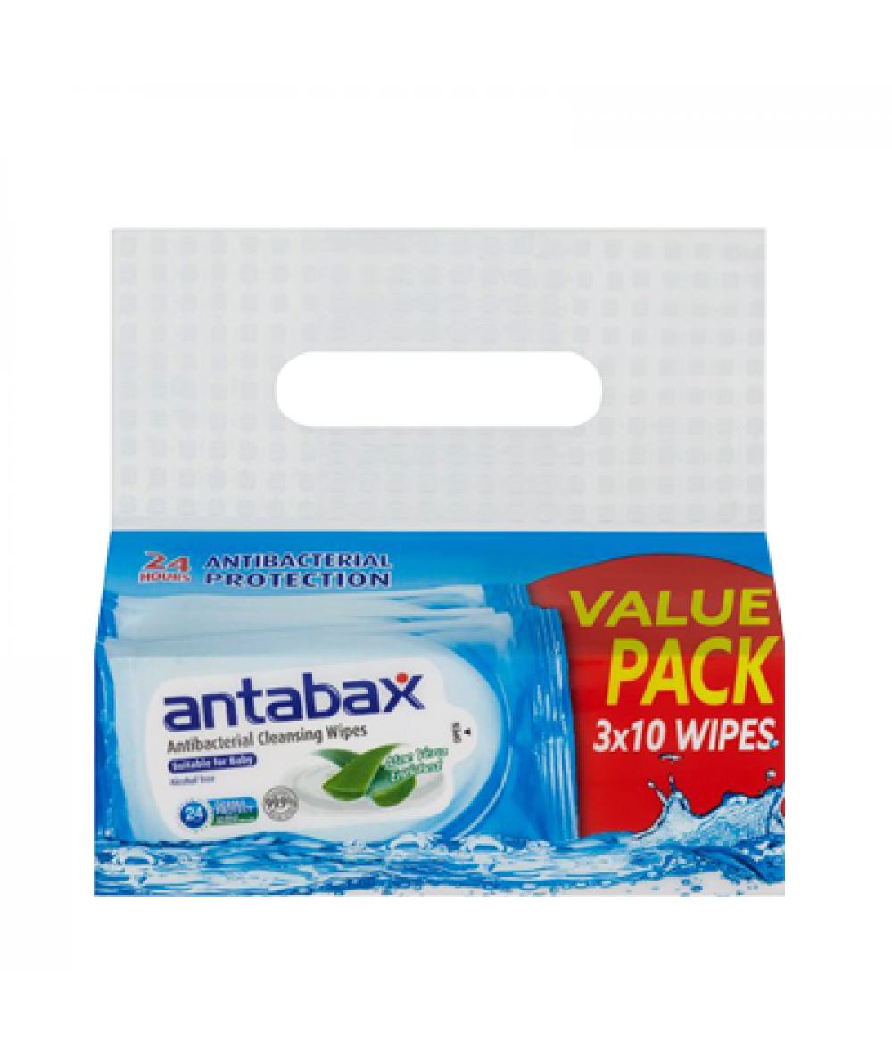 ANTABAX CLEASING WIPES 10'S*3
