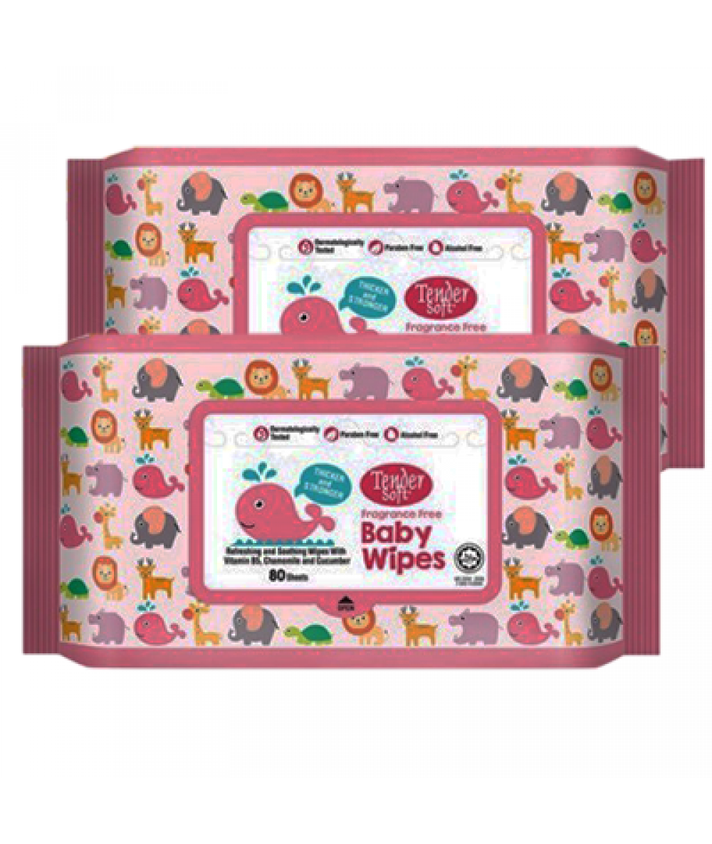TENDER SOFT FF BABY WIPES 2*80'S