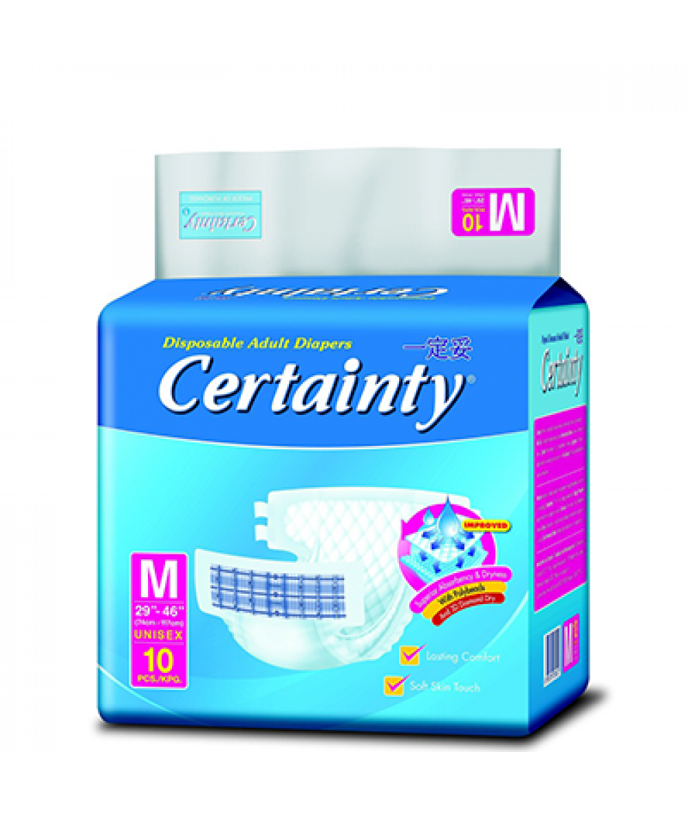 CERTAINTY ADULT DIAPERS M10