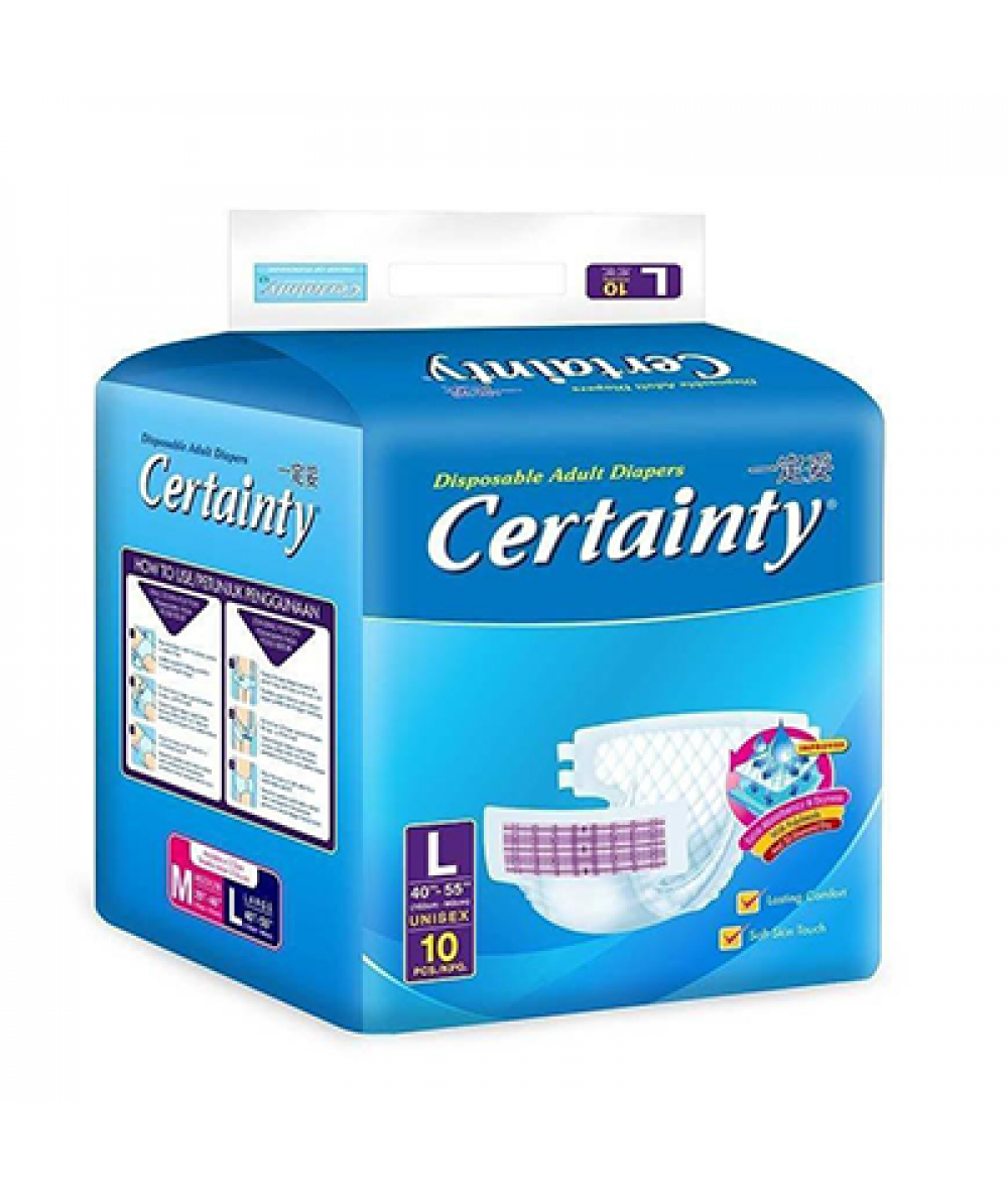 CERTAINTY ADULT DIAPERS L10