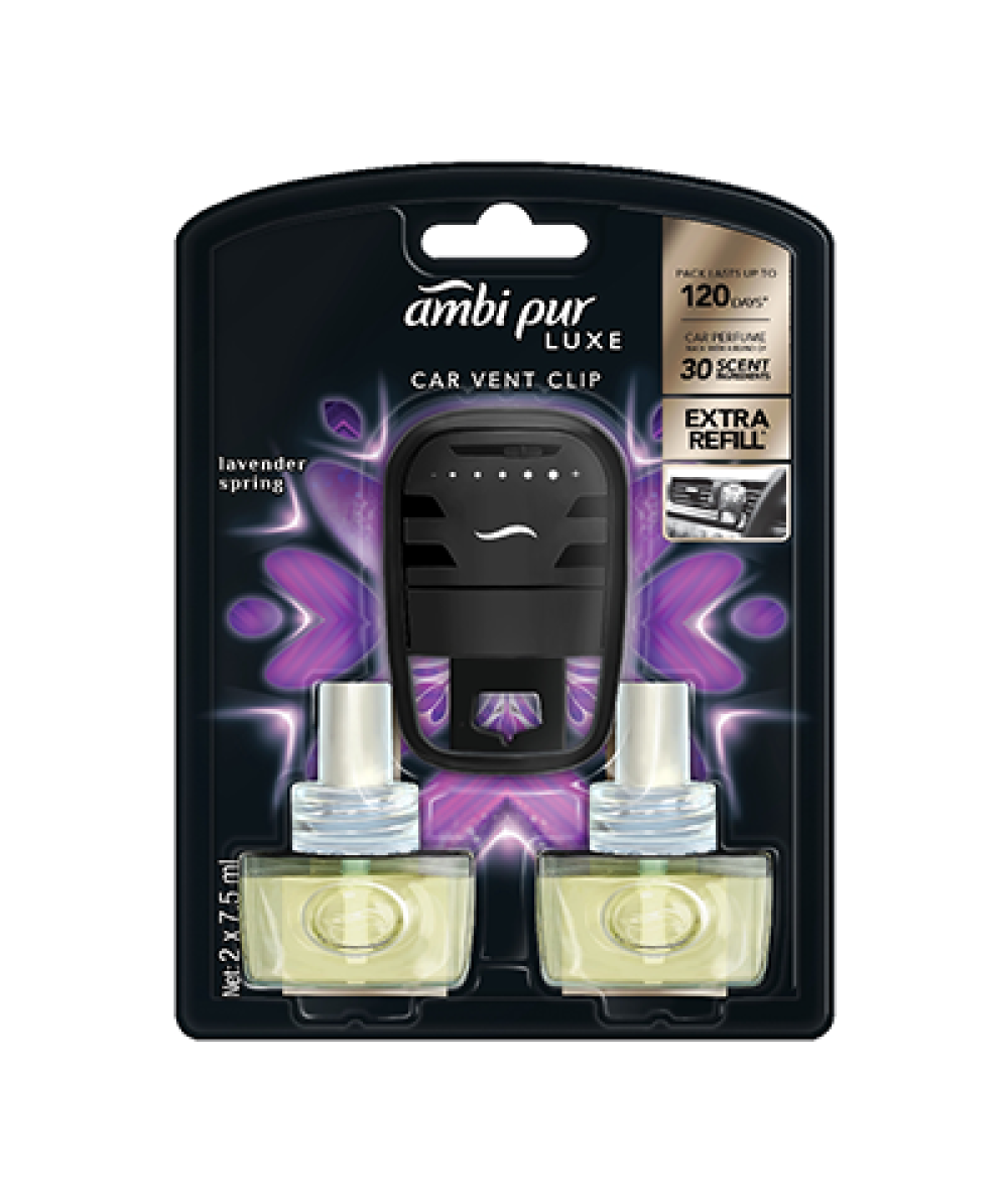 AMBI PUR LUXE CARCLIP LAV.SPRING 7.5ML*2