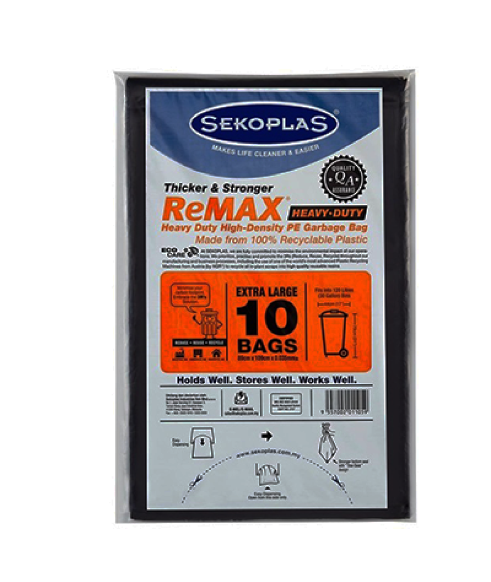 SEKOPLAS REMAX PACKET XL (BLACK) 10S